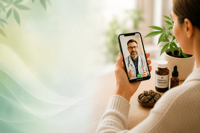 Doctor providing online GP telehealth consultation in Australia